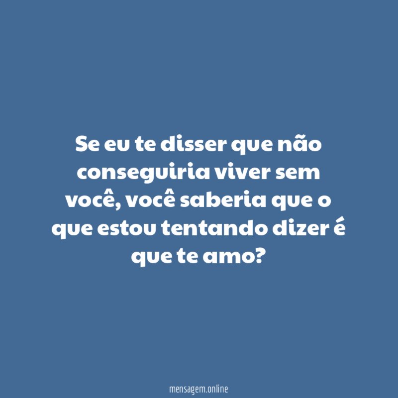 31. Sem você
