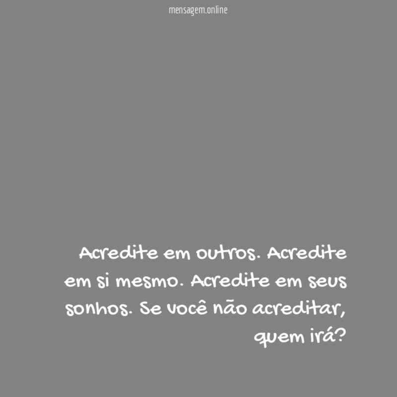 Se não você