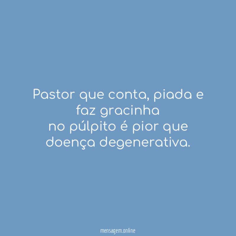 Pastor que conta