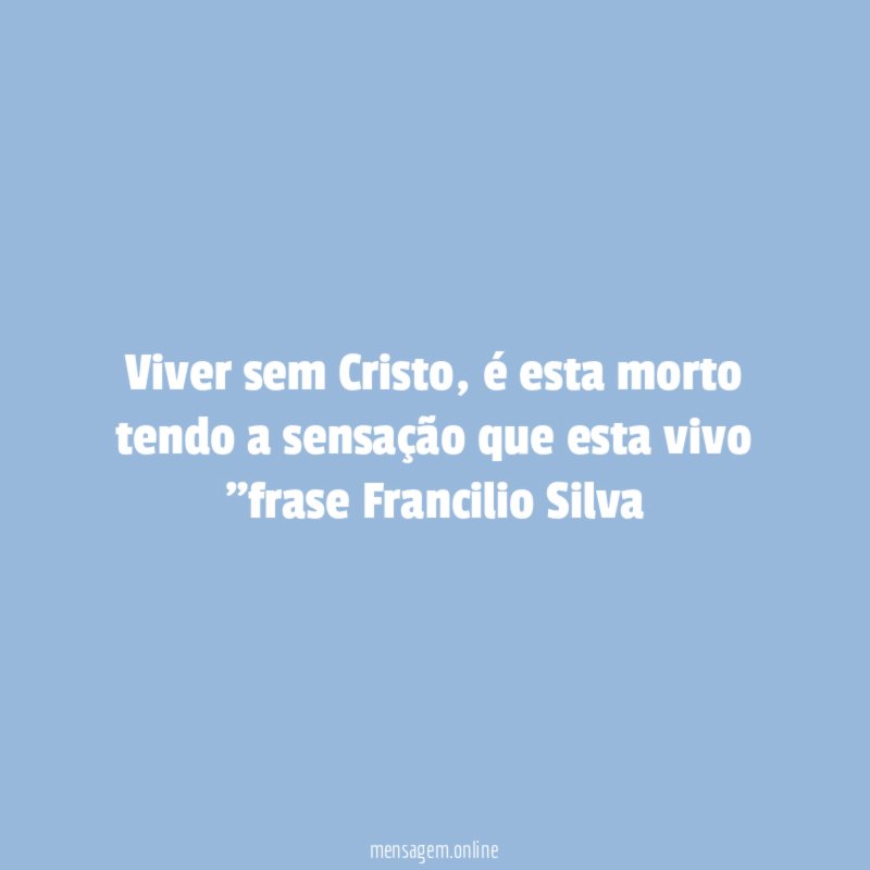 Viver sem Cristo