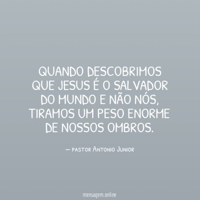 Quando descobrimos que Jesus é o Salvador do