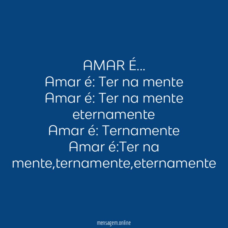 AMAR É