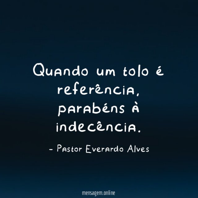 Quando um tolo é referência