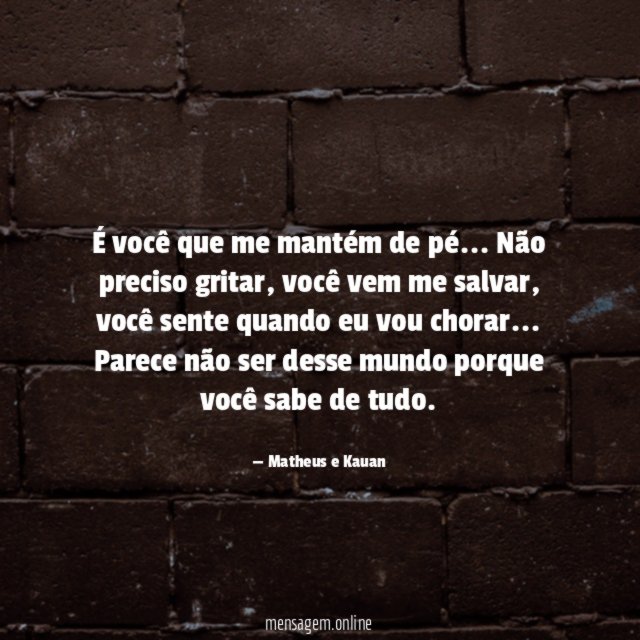 Você
