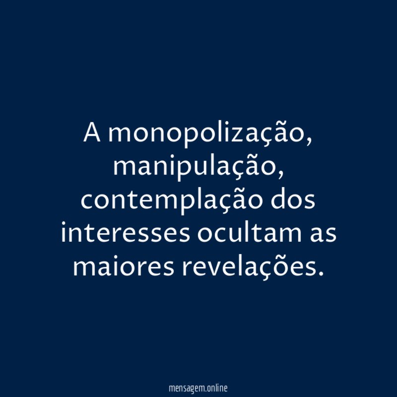 A monopolização