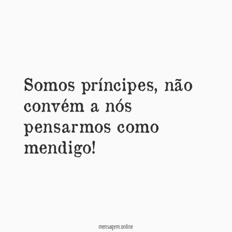 Somos príncipes