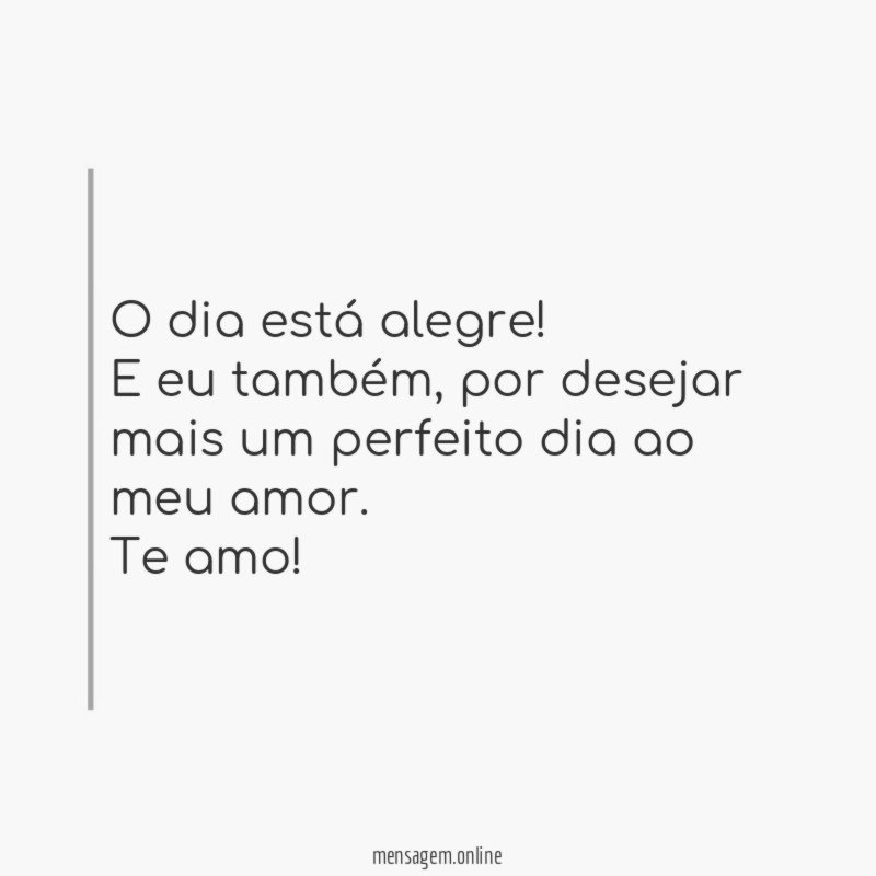 Dia perfeito