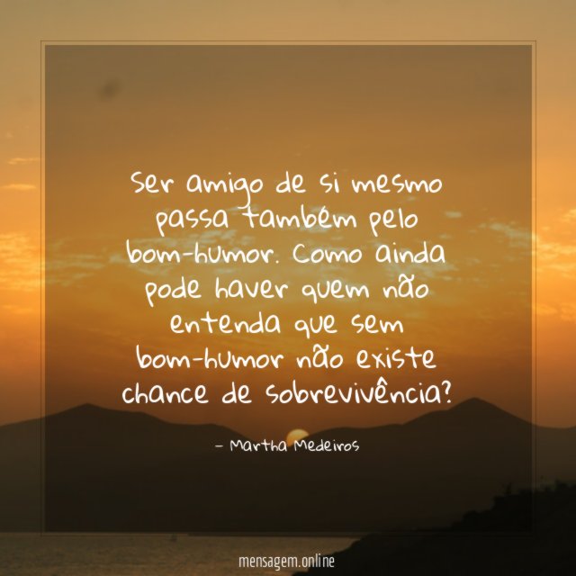 Ser amigo de si…