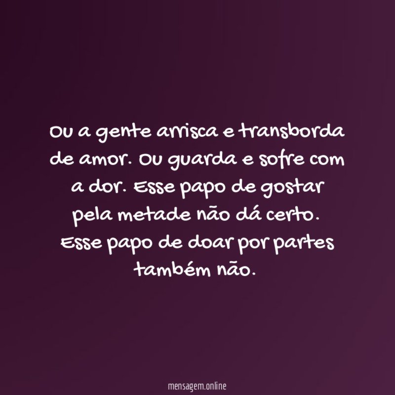 Pela metade não