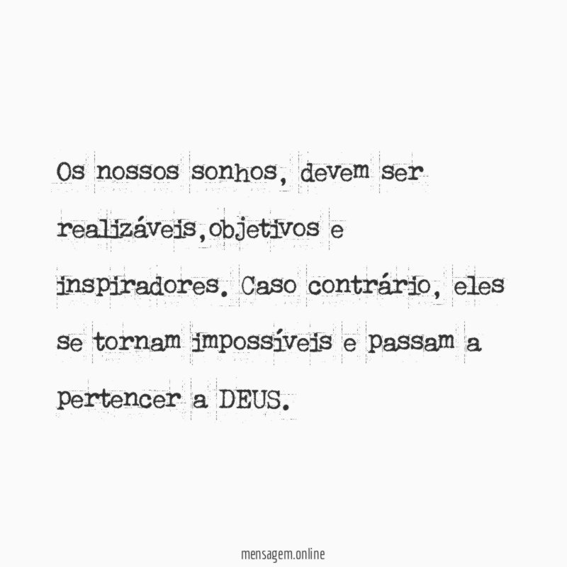 Os nossos sonhos