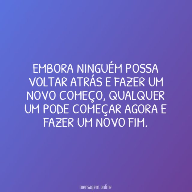 Novo fim