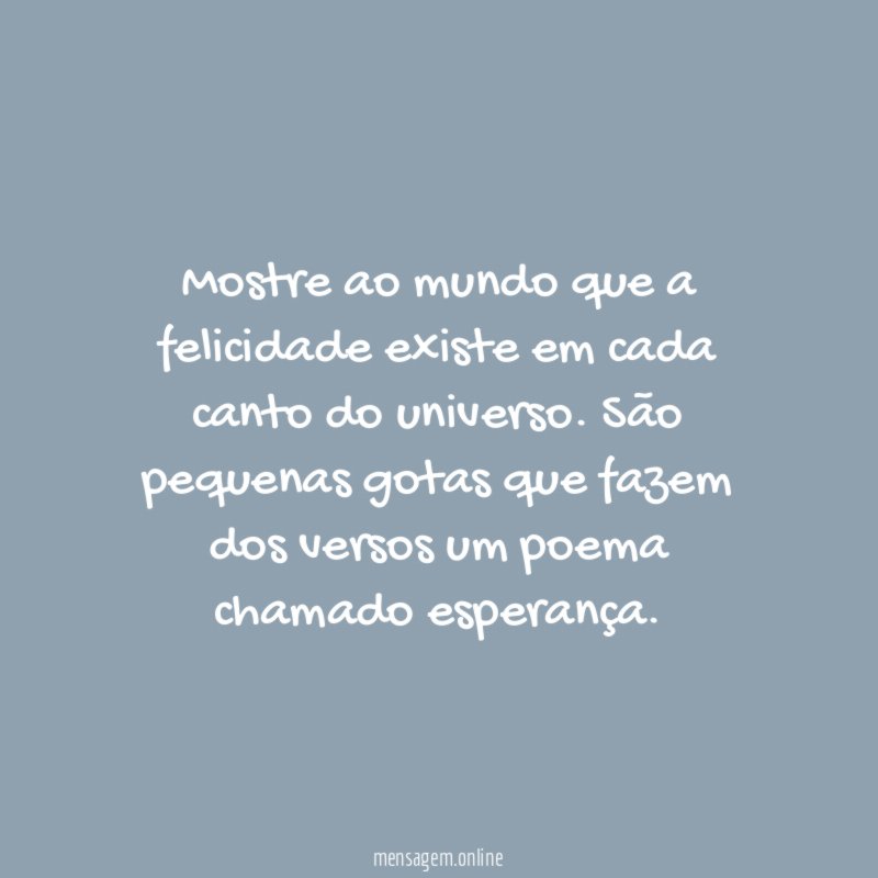 Felicidade em Cada Canto
