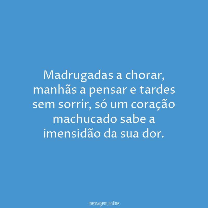 Madrugadas a chorar