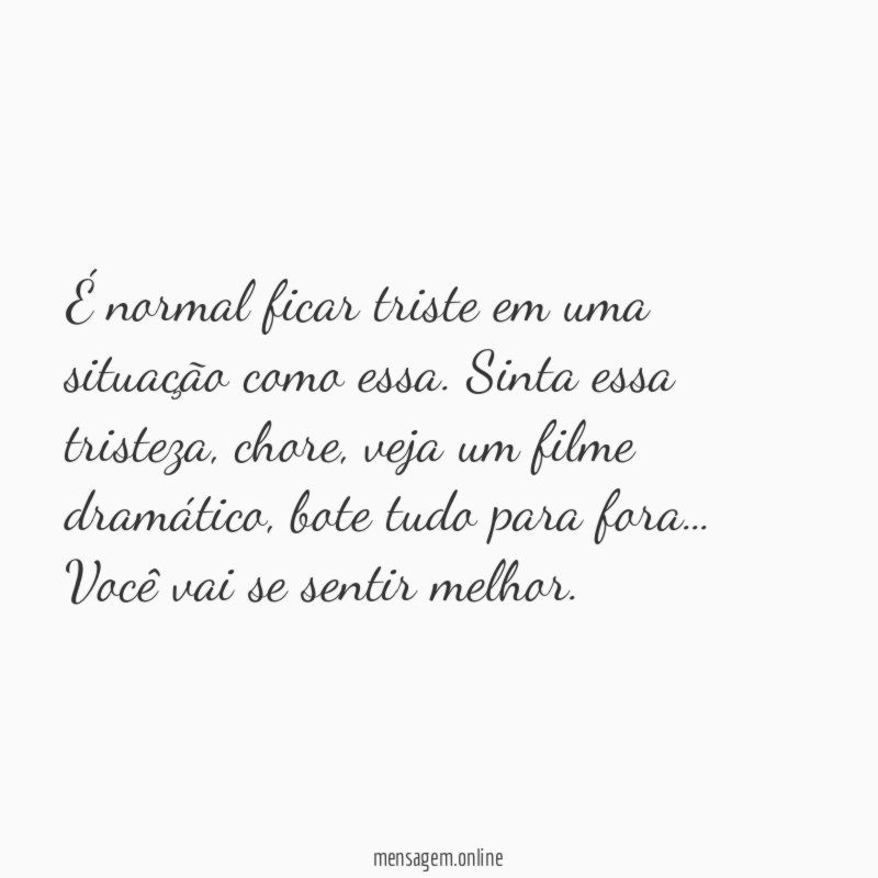 Sinta a tristeza