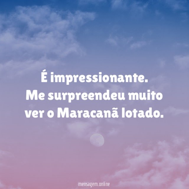É impressionante!