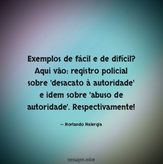 Exemplos de fácil e de difícil