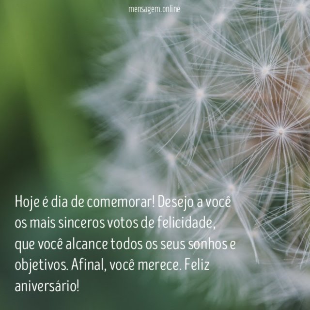 Dia de comemorar!