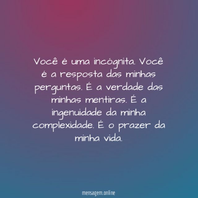 Minha resposta…
