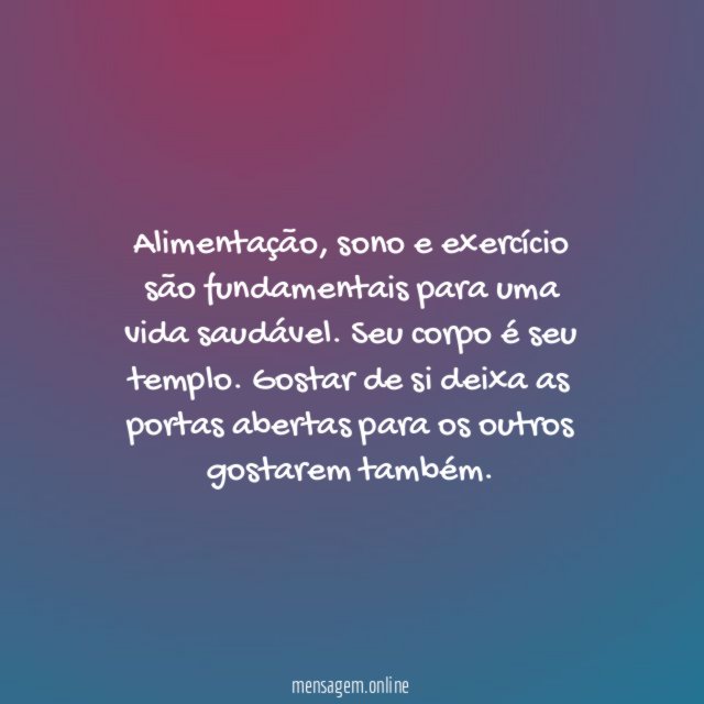 Cuide de Seu Corpo