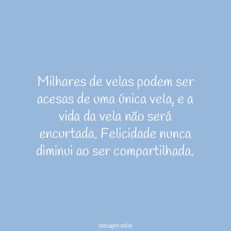 Milhares de velas podem ser acesas de uma única vela