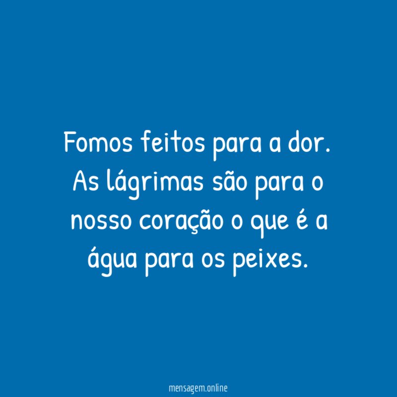 Água para os peixes