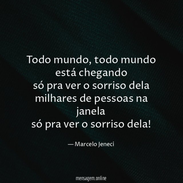 O sorriso dela