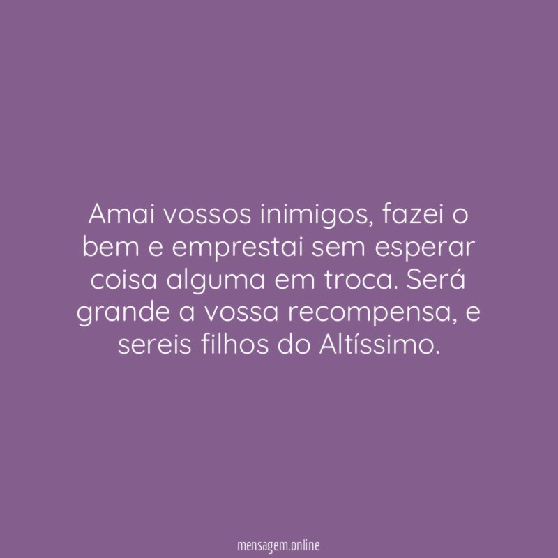 Amai vossos inimigos