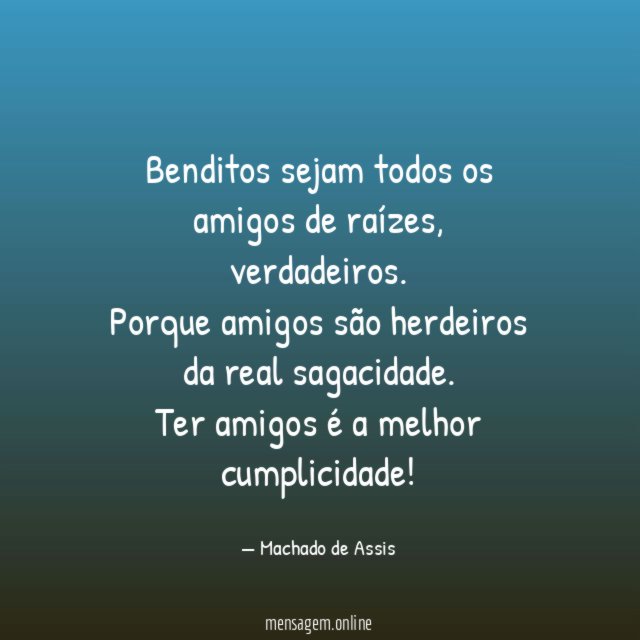 Bendito seja o amigo