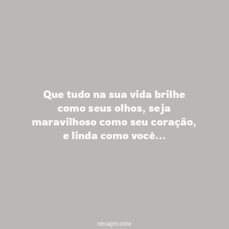 Na sua vida