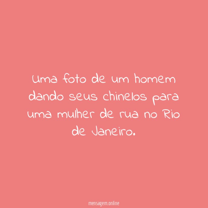 Um exemplo que deveria ser seguido