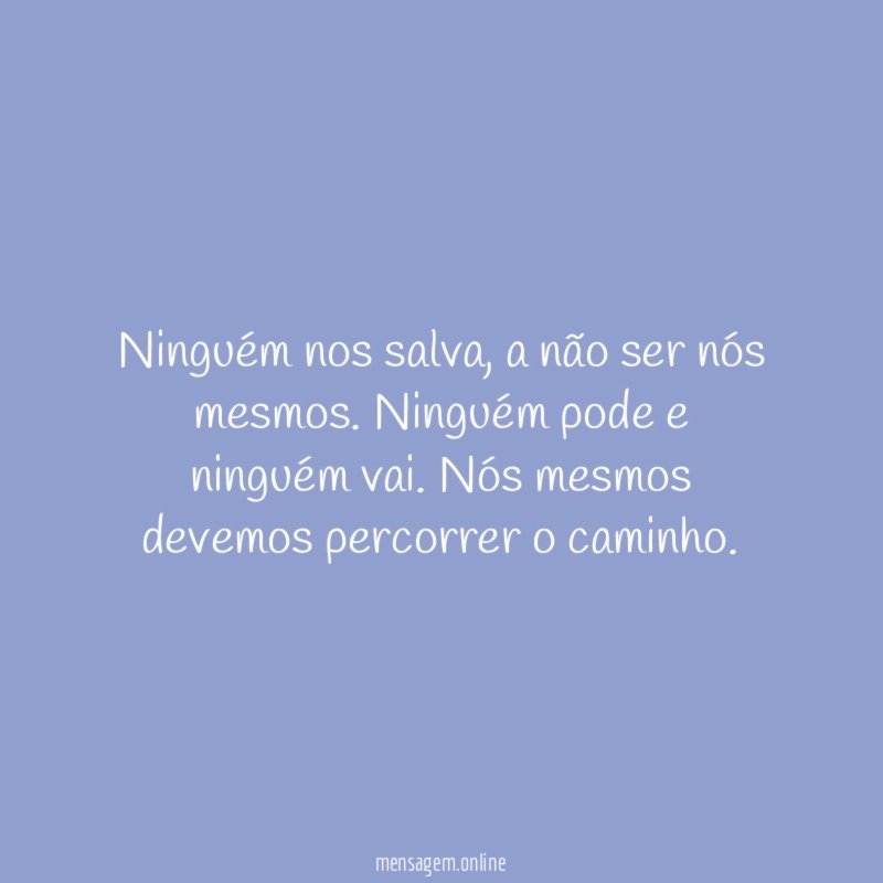 Ninguém nos salva