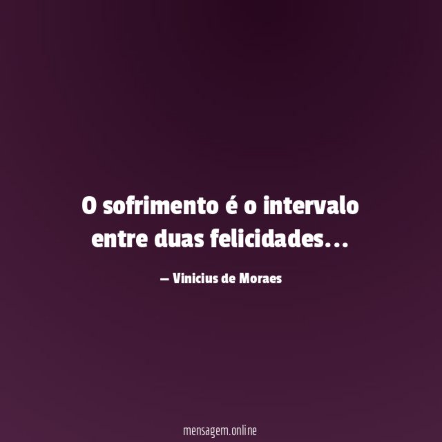 Sofrimento e felicidade