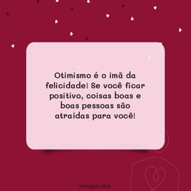 Otimismo e felicidade