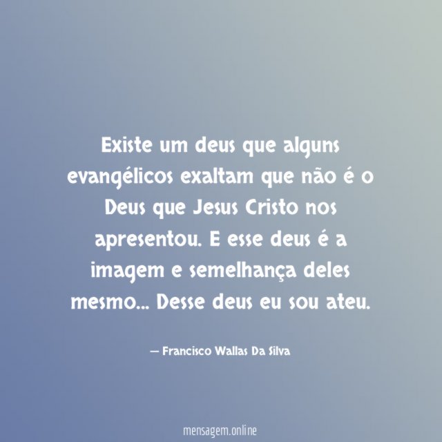 Existe um deus que alguns evangélicos exaltam que