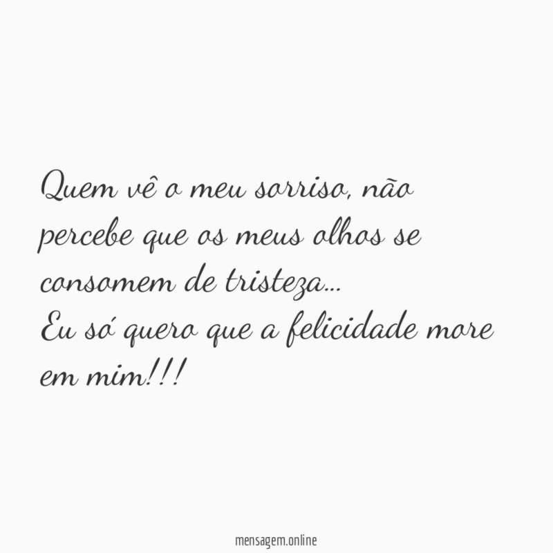 Quem vê o meu sorriso