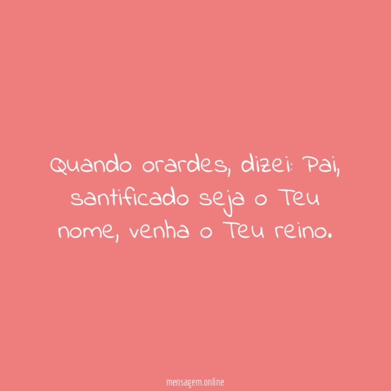 Quando orardes