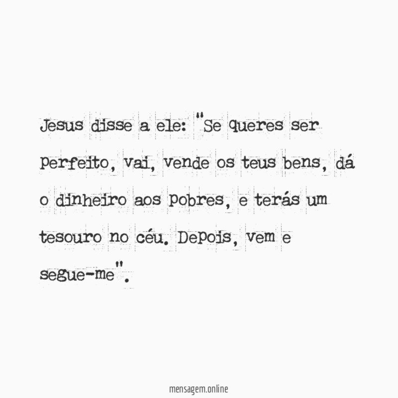 Jesus disse a ele