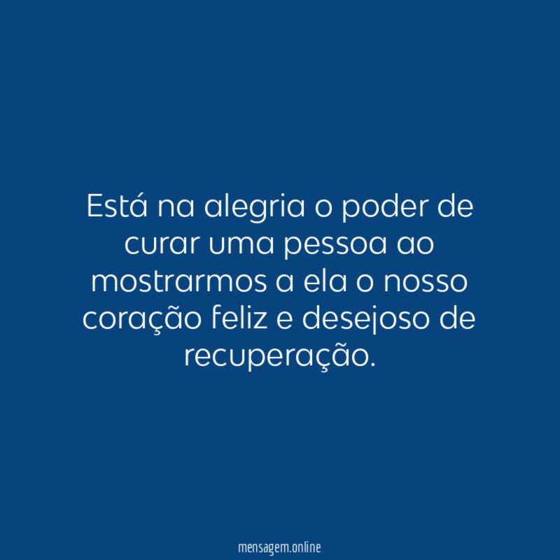 Está na alegria