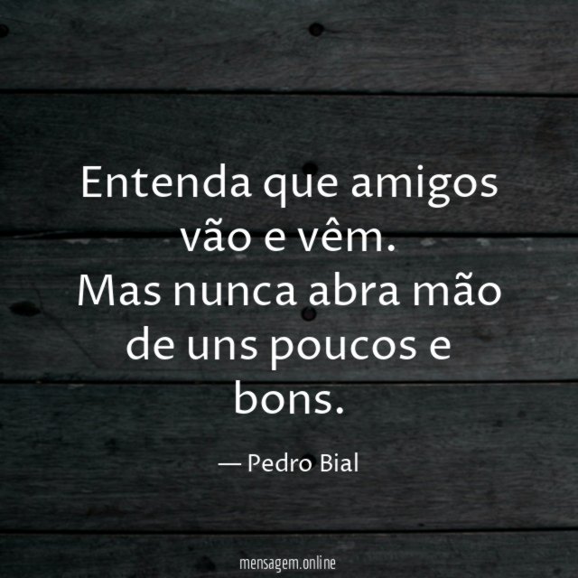 Poucos e bons