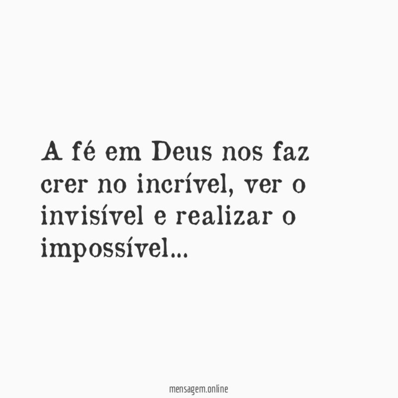 Fé em Deus