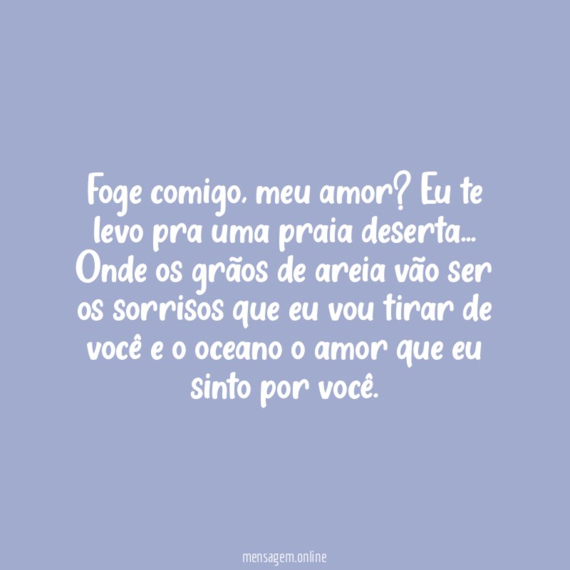 Fica comigo!