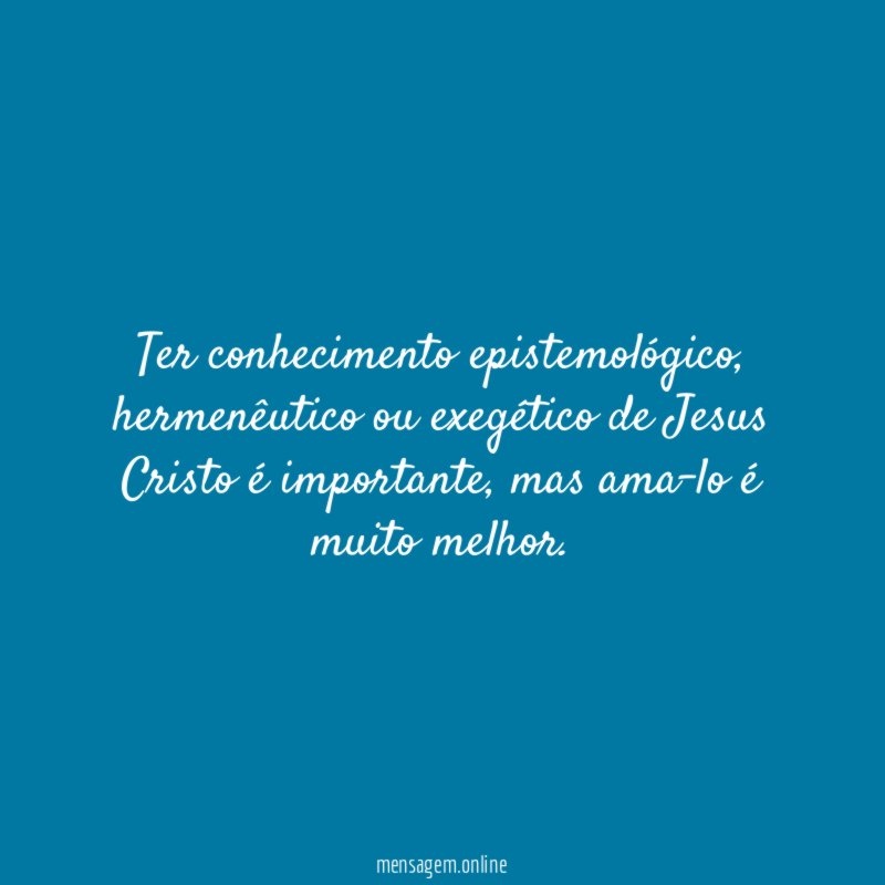 Ter conhecimento epistemológico