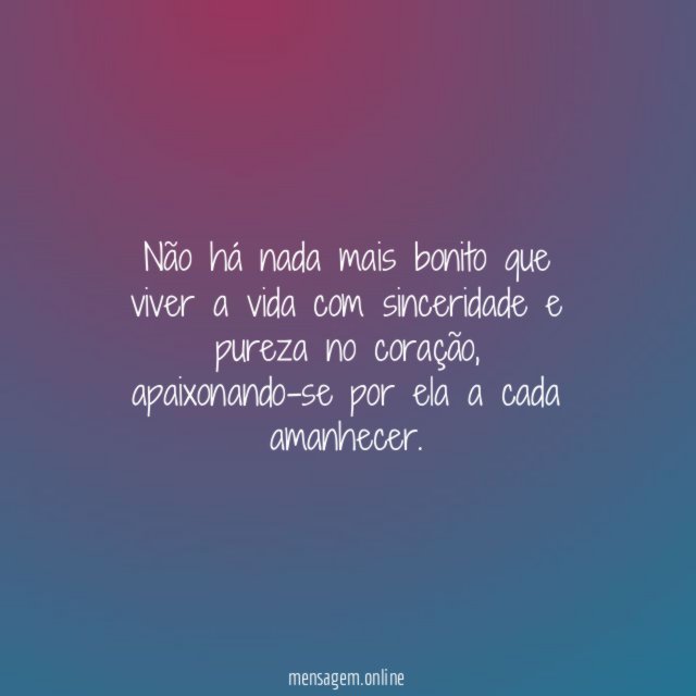 Nada mais bonito