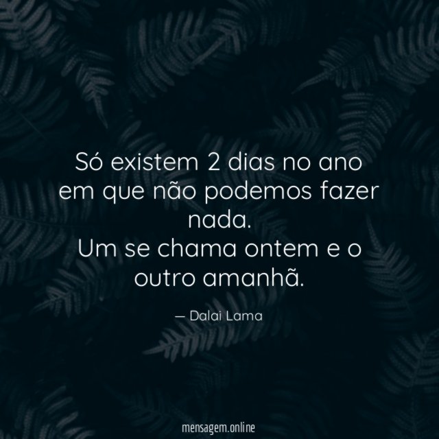 Hoje e amanhã