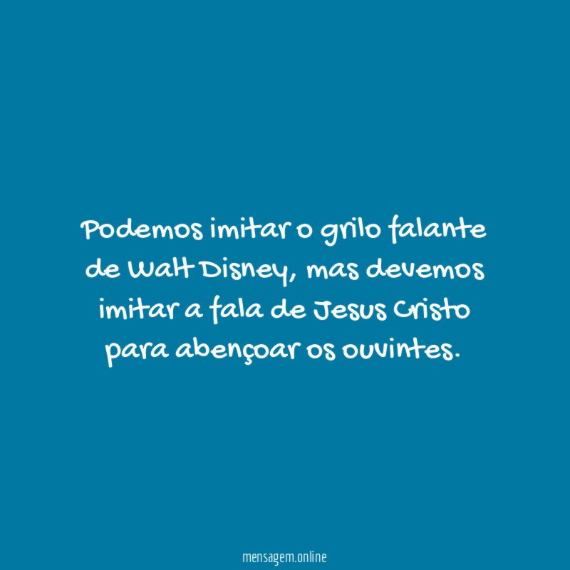 Podemos imitar o grilo falante de Walt Disney