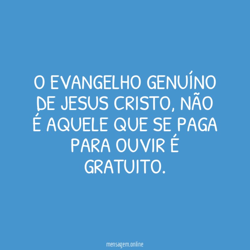 O evangelho genuíno de Jesus Cristo