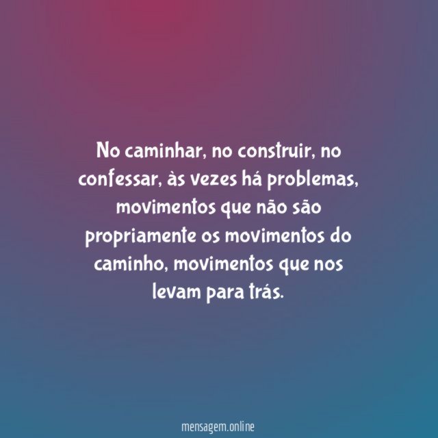 No caminhar