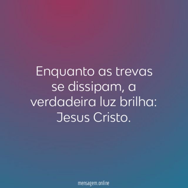 Enquanto as trevas se dissipam