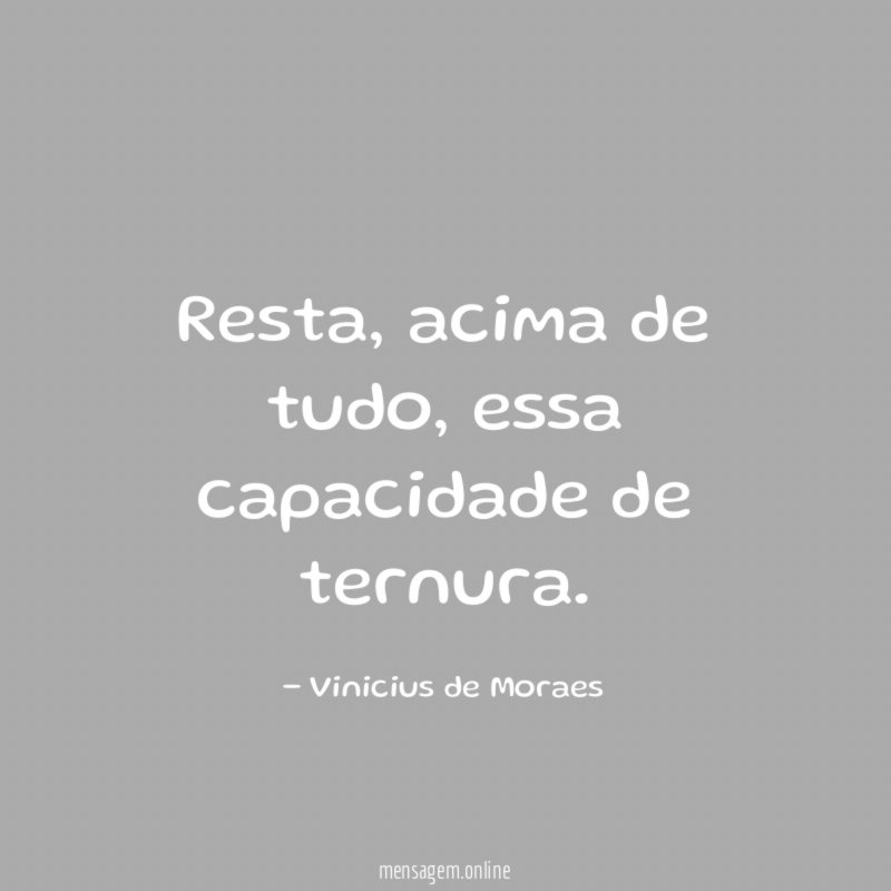 Capacidade de Ternura