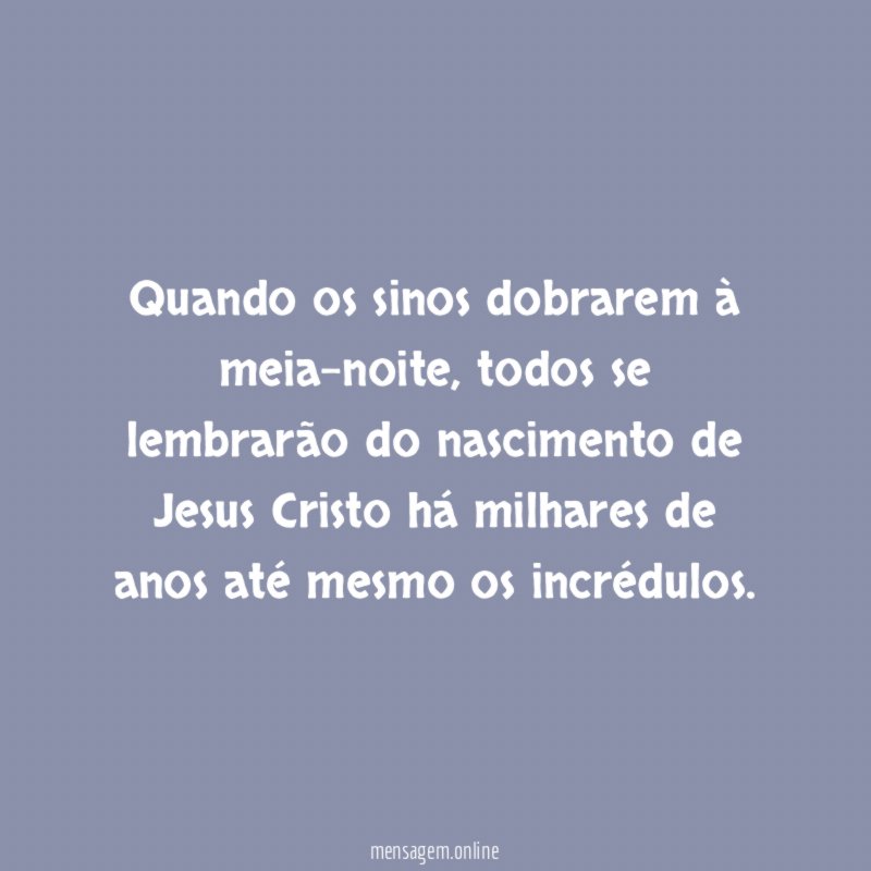 Quando os sinos dobrarem à meia-noite